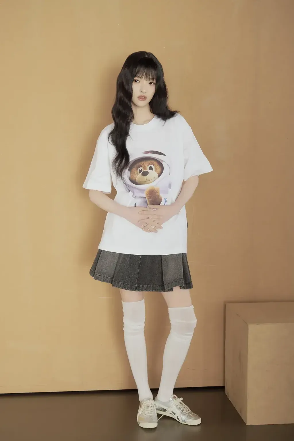 JuzBeauty_JuzBeautyMalaysia_JuzPretty_Authentic_Kbeauty_Malaysia_Skin_Care_Cosmetics_K-Beauty_Health_Care_korean_streetwear_US_Luxury_ADLV AC Bear Baby Face Astronaut Short Sleeve T-Shirt Tee 上衣7