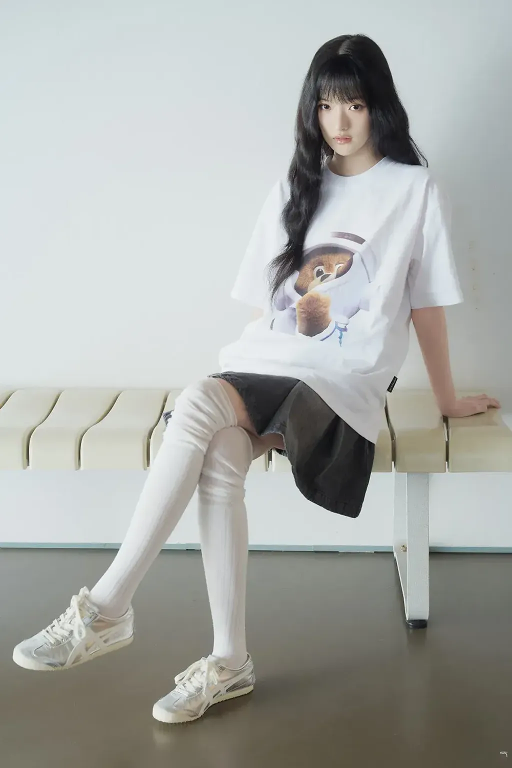 JuzBeauty_JuzBeautyMalaysia_JuzPretty_Authentic_Kbeauty_Malaysia_Skin_Care_Cosmetics_K-Beauty_Health_Care_korean_streetwear_US_Luxury_ADLV AC Bear Baby Face Astronaut Short Sleeve T-Shirt Tee 上衣14