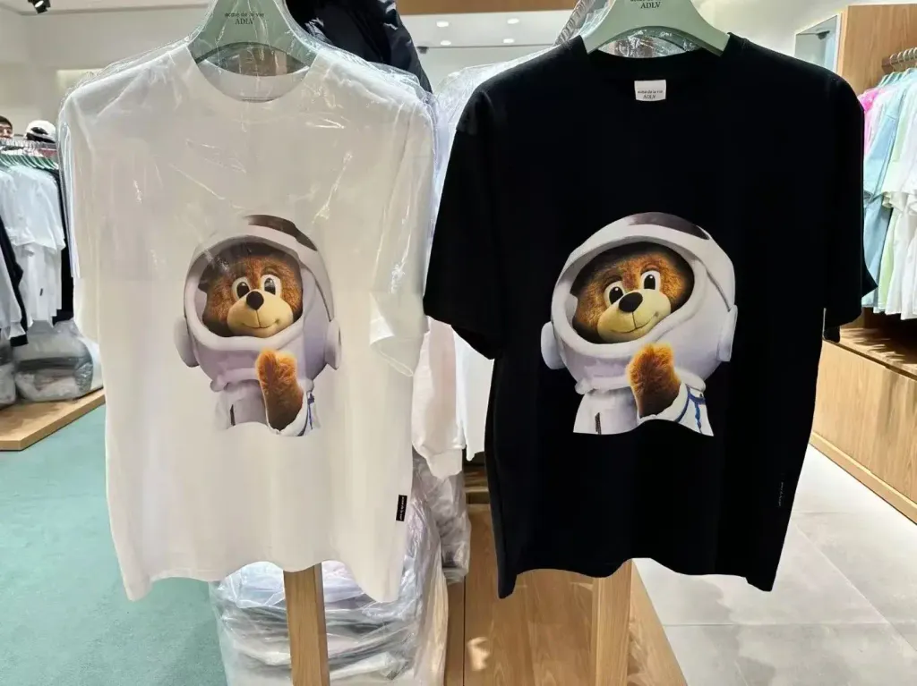 JuzBeauty_JuzBeautyMalaysia_JuzPretty_Authentic_Kbeauty_Malaysia_Skin_Care_Cosmetics_K-Beauty_Health_Care_korean_streetwear_US_Luxury_ADLV AC Bear Baby Face Astronaut Short Sleeve T-Shirt Tee 上衣8