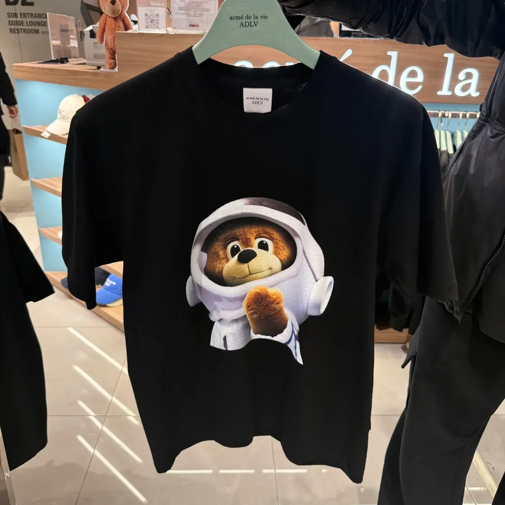 JuzBeauty_JuzBeautyMalaysia_JuzPretty_Authentic_Kbeauty_Malaysia_Skin_Care_Cosmetics_K-Beauty_Health_Care_korean_streetwear_US_Luxury_ADLV AC Bear Baby Face Astronaut Short Sleeve T-Shirt Tee 上衣16