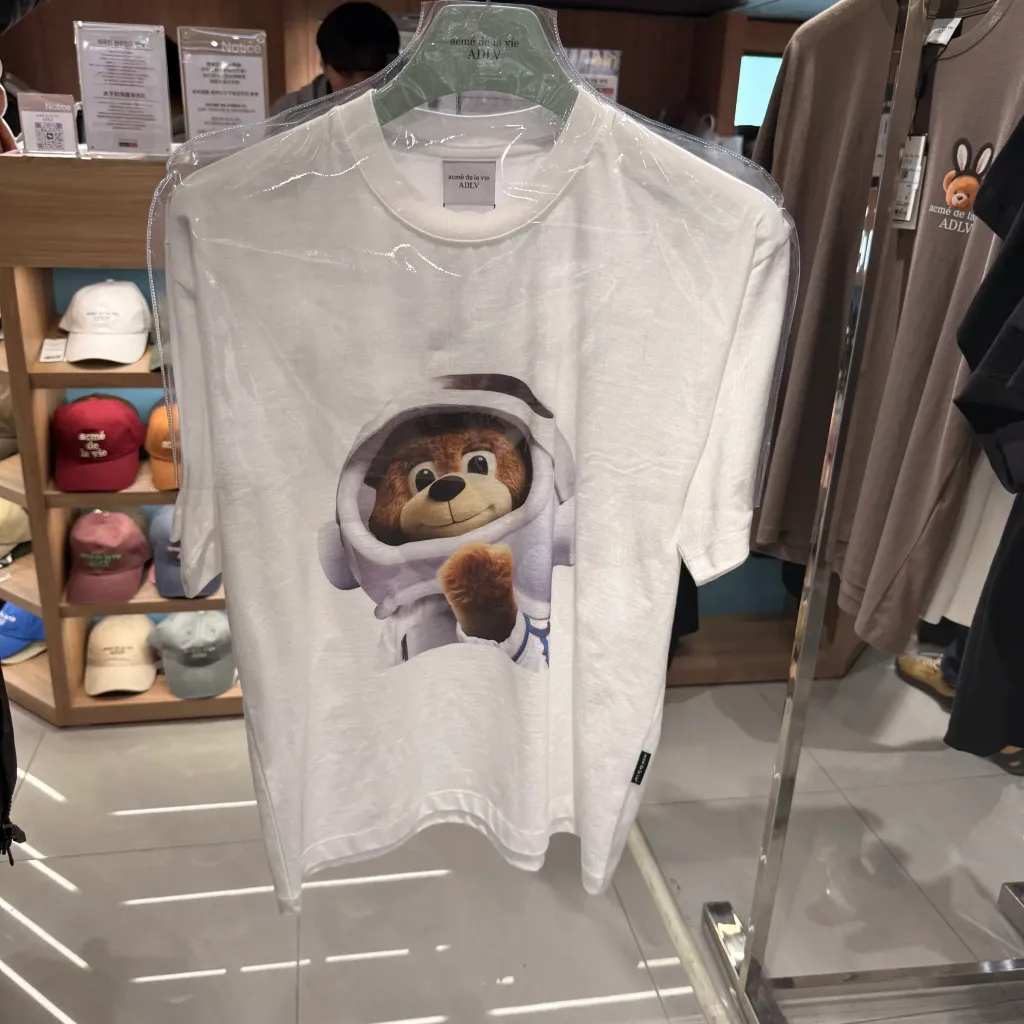 JuzBeauty_JuzBeautyMalaysia_JuzPretty_Authentic_Kbeauty_Malaysia_Skin_Care_Cosmetics_K-Beauty_Health_Care_korean_streetwear_US_Luxury_ADLV AC Bear Baby Face Astronaut Short Sleeve T-Shirt Tee 上衣15
