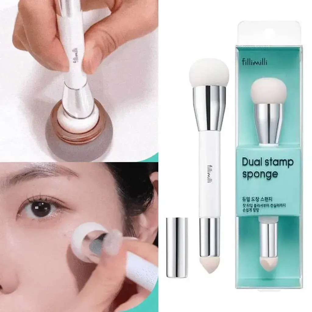 JuzBeauty_JuzBeautyMalaysia_JuzPretty_Authentic_Kbeauty_Malaysia_Skin_Care_Cosmetics_K-beauty_Health_Care_korean_streetwear_FILLIMILLI Dual Stamp Sponge 双头腮红遮瑕刷11