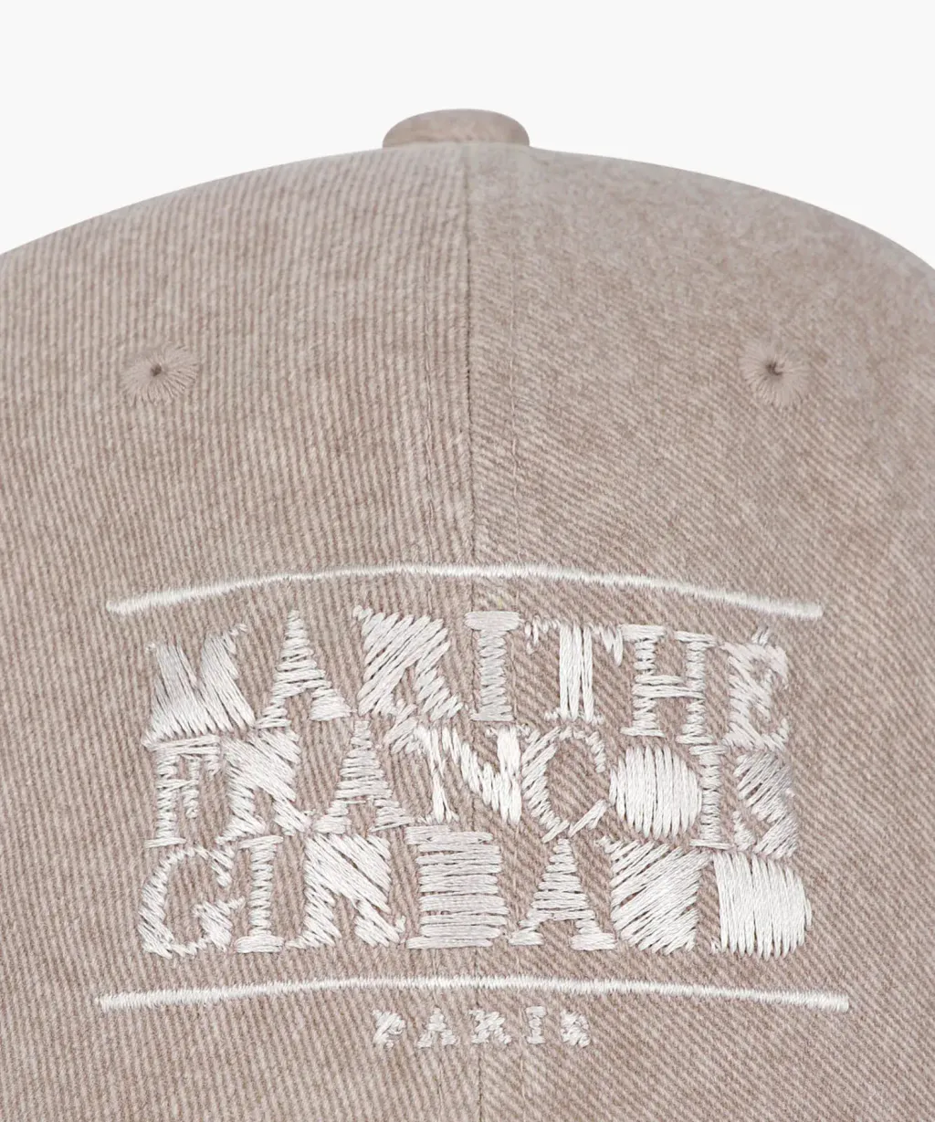 JuzBeauty_JuzBeautyMalaysia_JuzPretty_Authentic_Kbeauty_Malaysia_Skin_Care_Cosmetics_K-Beauty_Health_Care_korean_streetwear_US_Luxury_MARITHE MFG46SHG205 Drawing Classic Logo Damaged Covered Cap 帽1