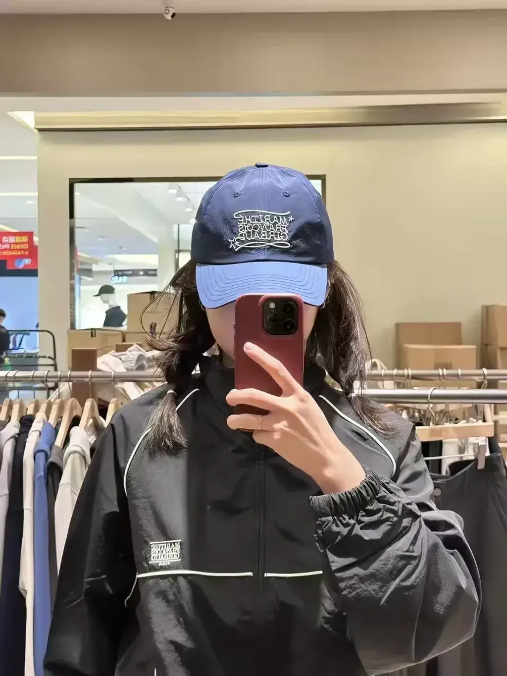 JuzBeauty_JuzBeautyMalaysia_JuzPretty_Authentic_Kbeauty_Malaysia_Skin_Care_Cosmetics_K-Beauty_Health_Care_korean_streetwear_US_Luxury_MARITHE Drawing Classic Logo Nylon Cap 帽18