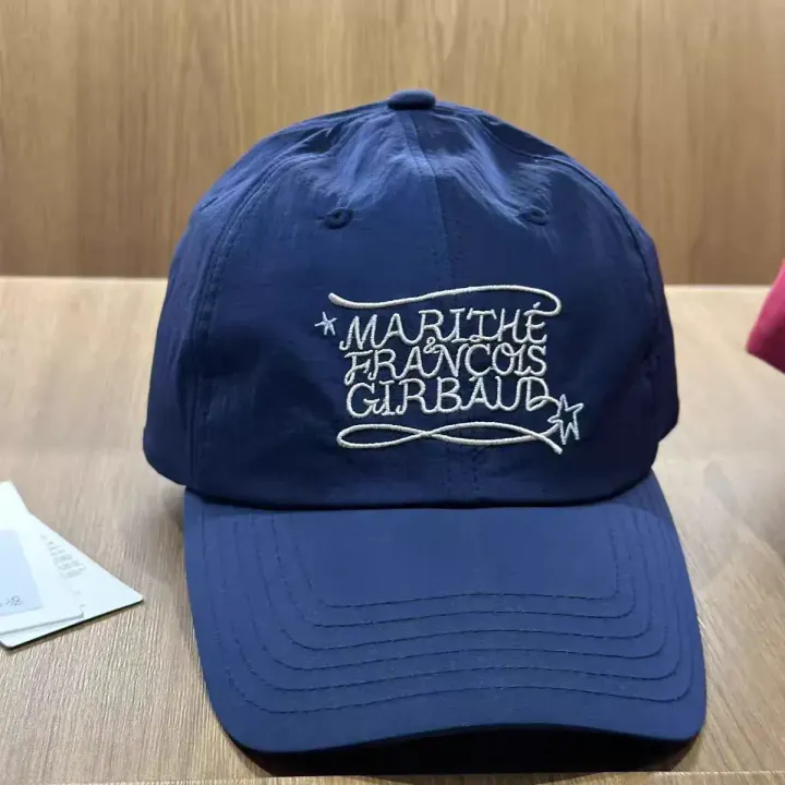 JuzBeauty_JuzBeautyMalaysia_JuzPretty_Authentic_Kbeauty_Malaysia_Skin_Care_Cosmetics_K-Beauty_Health_Care_korean_streetwear_US_Luxury_MARITHE Drawing Classic Logo Nylon Cap 帽17