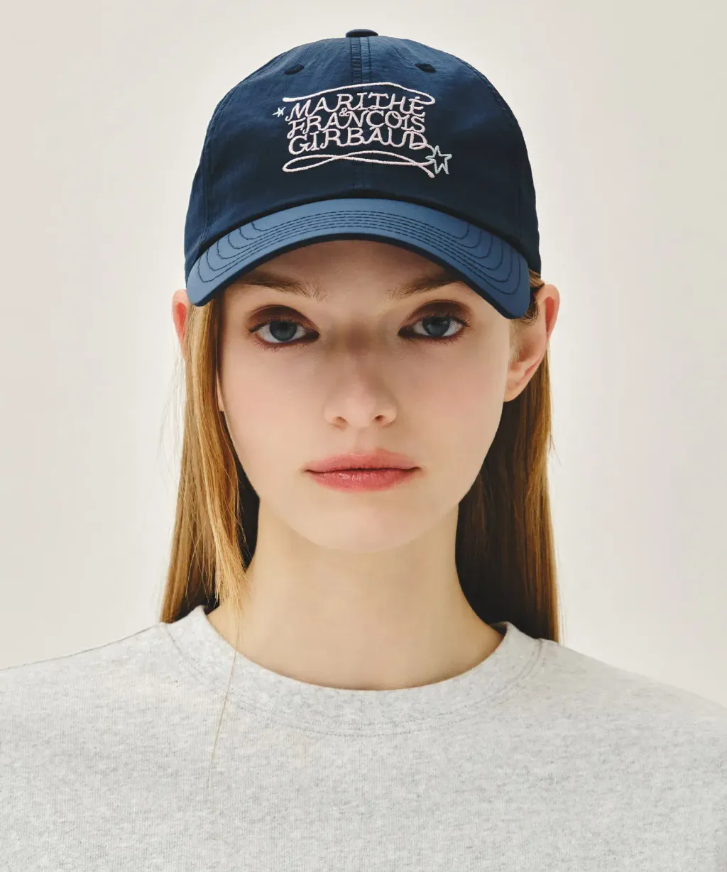 JuzBeauty_JuzBeautyMalaysia_JuzPretty_Authentic_Kbeauty_Malaysia_Skin_Care_Cosmetics_K-Beauty_Health_Care_korean_streetwear_US_Luxury_MARITHE Drawing Classic Logo Nylon Cap 帽14
