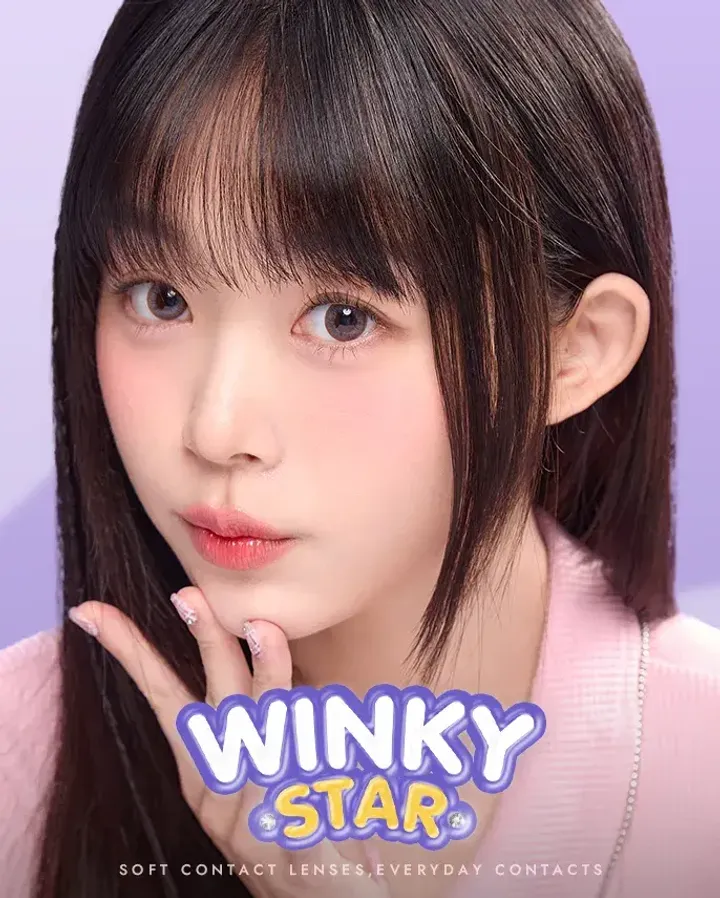 JuzBeauty_JuzBeautyMalaysia_JuzPretty_Authentic_Kbeauty_Malaysia_Skin_Care_Cosmetics_K-beauty_Health_Care_korean_streetwear_OLENS Winky Star Contact Lens 月抛隐形眼镜 美瞳9