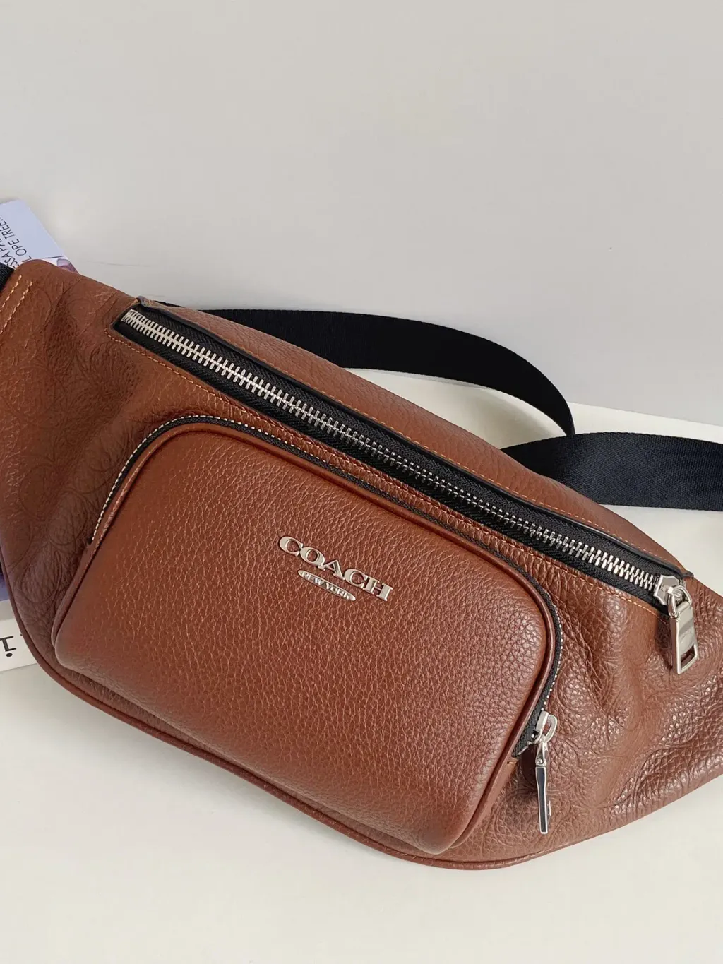 JuzBeauty_JuzBeautyMalaysia_JuzPretty_Authentic_Kbeauty_Malaysia_Skin_Care_Cosmetics_Jbeauty_Health_Care_korean_streetwear_US_Luxury_COACH CDC44 Racer Small Belt Bag In Signature Leather 男款胸包8