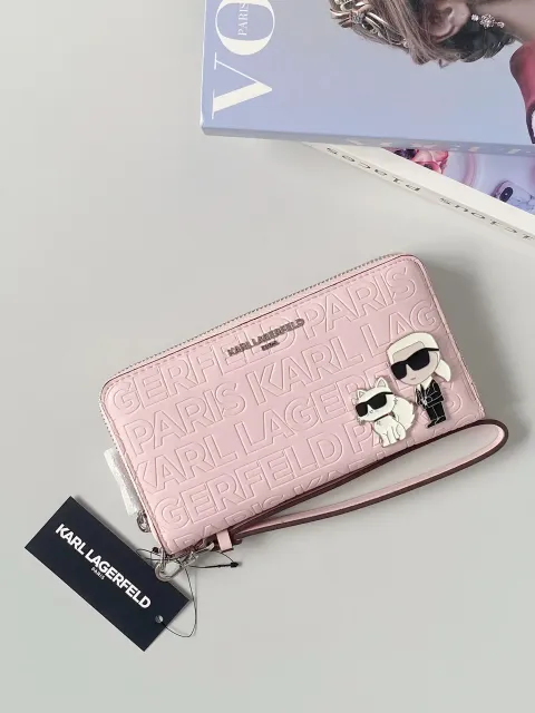 JuzBeauty_JuzBeautyMalaysia_JuzPretty_Authentic_Kbeauty_Malaysia_Skin_Care_Cosmetics_Jbeauty_Health_Care_korean_streetwear_US_Luxury_KARL LAGERFELD L5JQX8EI Meribel Duo Zip Wallet 长钱包5