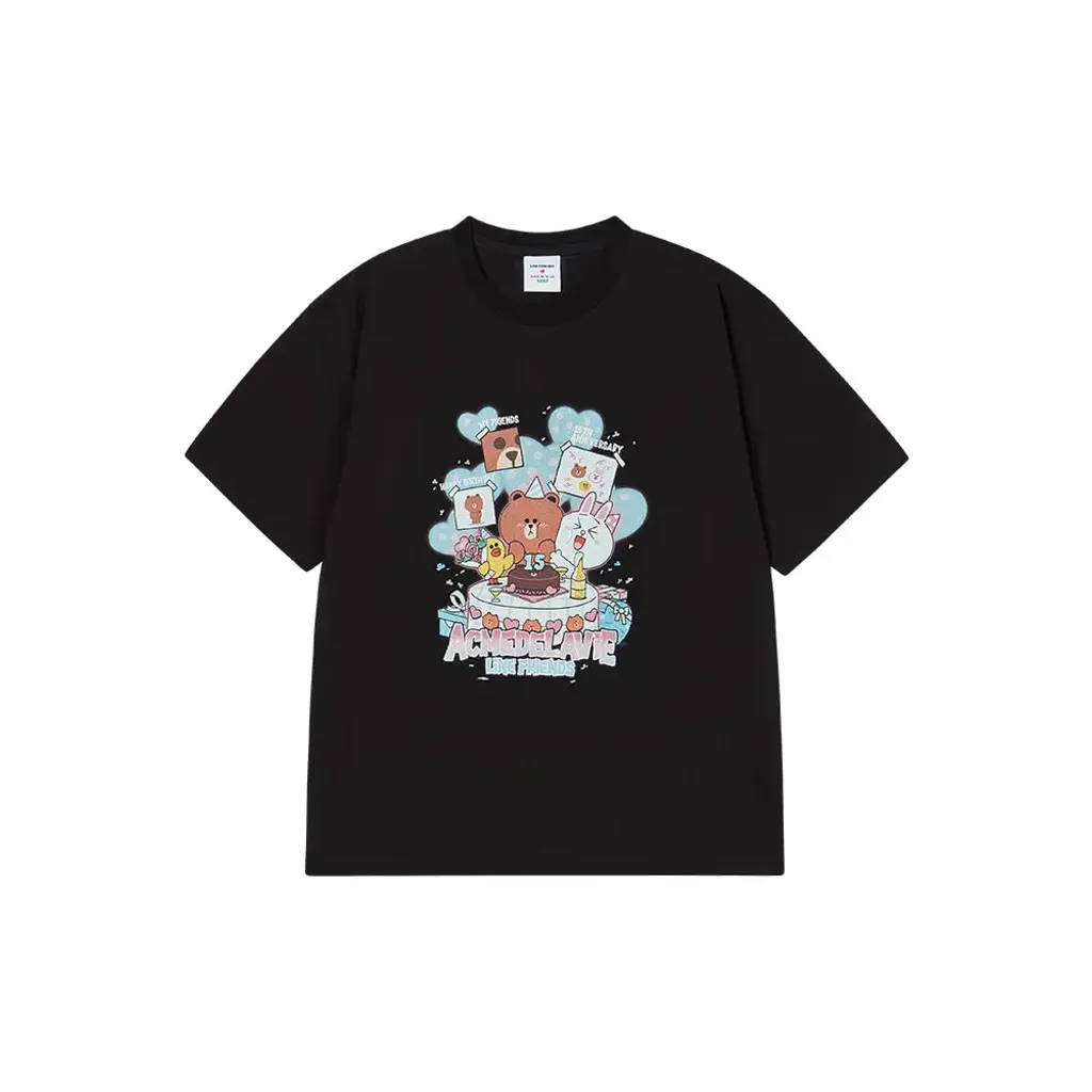 JuzBeauty_JuzBeautyMalaysia_JuzPretty_Authentic_Kbeauty_Malaysia_Skin_Care_Cosmetics_K-Beauty_Health_Care_korean_streetwear_US_Luxury_ADLV x LINE FRIENDS 15th Party Line Friends Short Sleeve T-Shirt Tee 上衣1