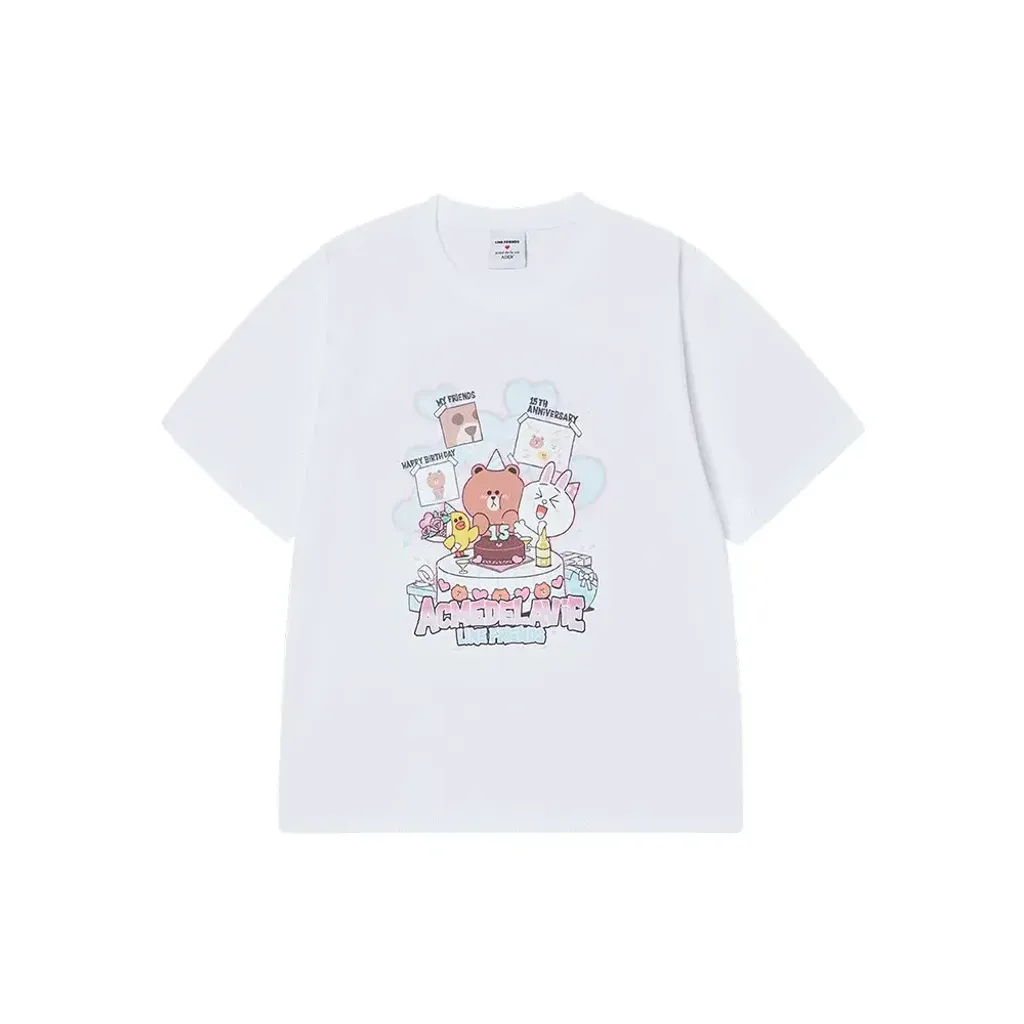 JuzBeauty_JuzBeautyMalaysia_JuzPretty_Authentic_Kbeauty_Malaysia_Skin_Care_Cosmetics_K-Beauty_Health_Care_korean_streetwear_US_Luxury_ADLV x LINE FRIENDS 15th Party Line Friends Short Sleeve T-Shirt Tee 上衣3