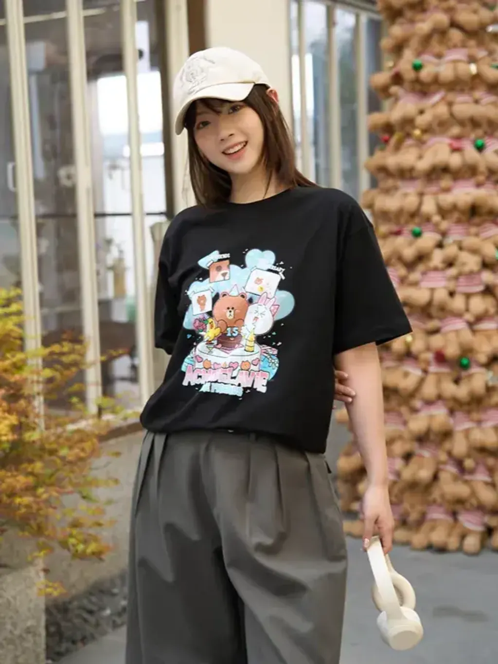 JuzBeauty_JuzBeautyMalaysia_JuzPretty_Authentic_Kbeauty_Malaysia_Skin_Care_Cosmetics_K-Beauty_Health_Care_korean_streetwear_US_Luxury_ADLV x LINE FRIENDS 15th Party Line Friends Short Sleeve T-Shirt Tee 上衣10