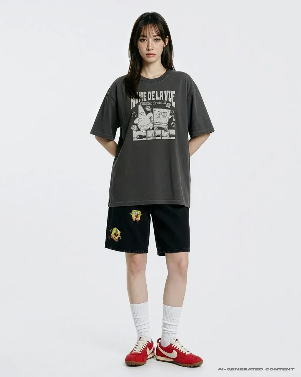 JuzBeauty_JuzBeautyMalaysia_JuzPretty_Authentic_Kbeauty_Malaysia_Skin_Care_Cosmetics_K-Beauty_Health_Care_korean_streetwear_US_Luxury_ADLV x SPONGEBOB Perfect Partner Spongebob Pigment Short Sleeve T-Shirt Tee 上衣5