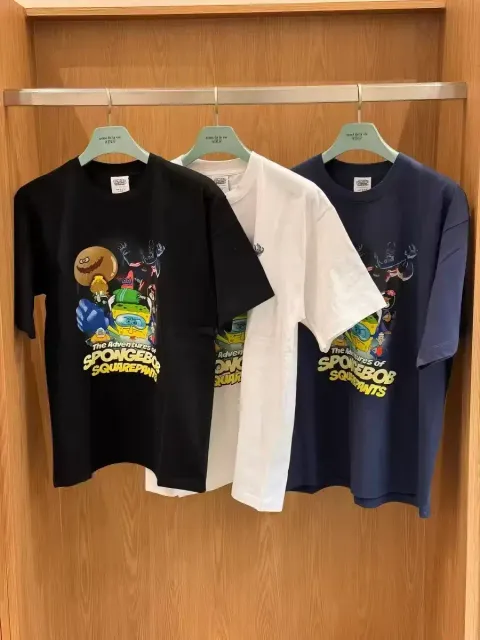 JuzBeauty_JuzBeautyMalaysia_JuzPretty_Authentic_Kbeauty_Malaysia_Skin_Care_Cosmetics_K-Beauty_Health_Care_korean_streetwear_US_Luxury_ADLV x SPONGEBOB The Adventures Of Spongebob Short Sleeve T-Shirt Tee 上衣6