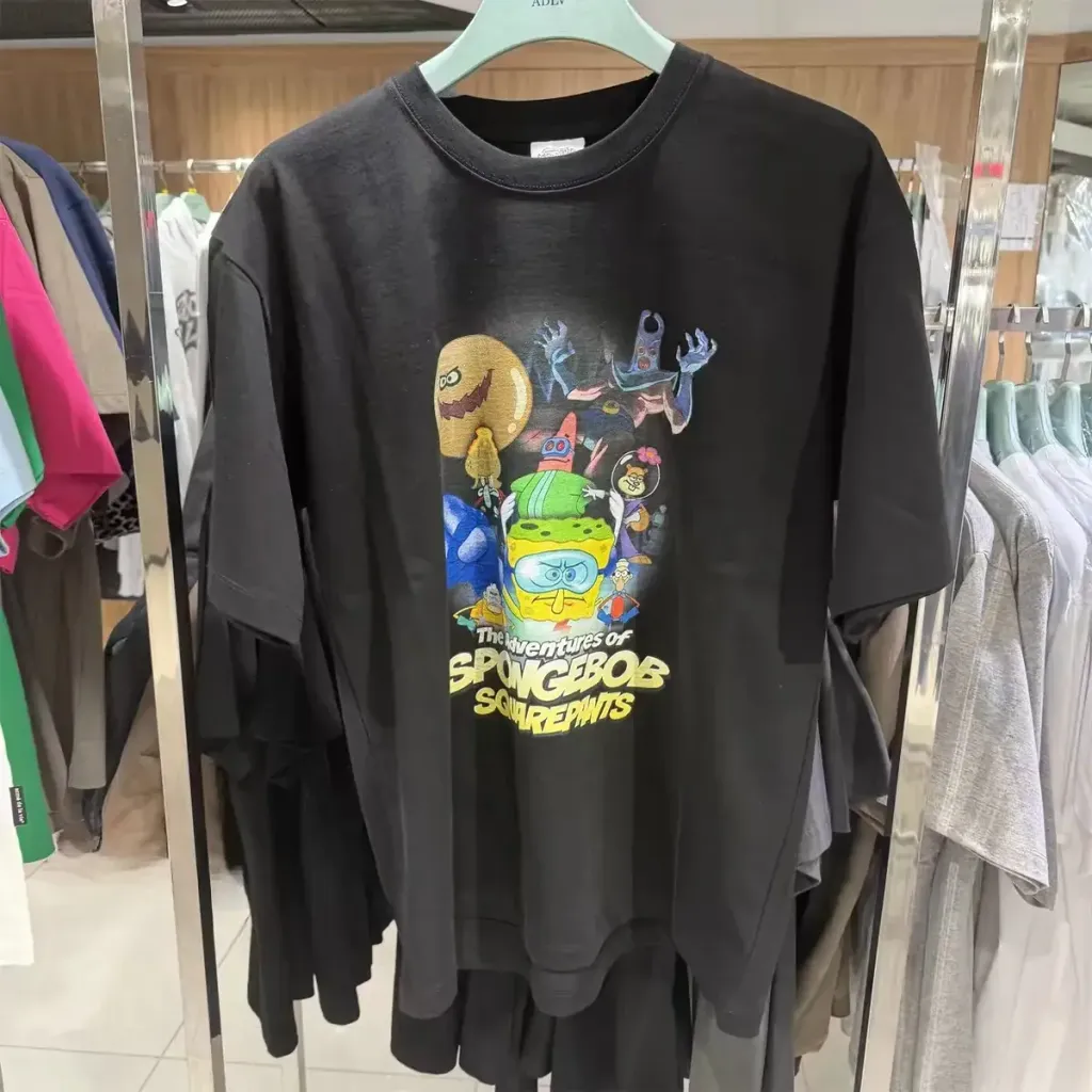 JuzBeauty_JuzBeautyMalaysia_JuzPretty_Authentic_Kbeauty_Malaysia_Skin_Care_Cosmetics_K-Beauty_Health_Care_korean_streetwear_US_Luxury_ADLV x SPONGEBOB The Adventures Of Spongebob Short Sleeve T-Shirt Tee 上衣5
