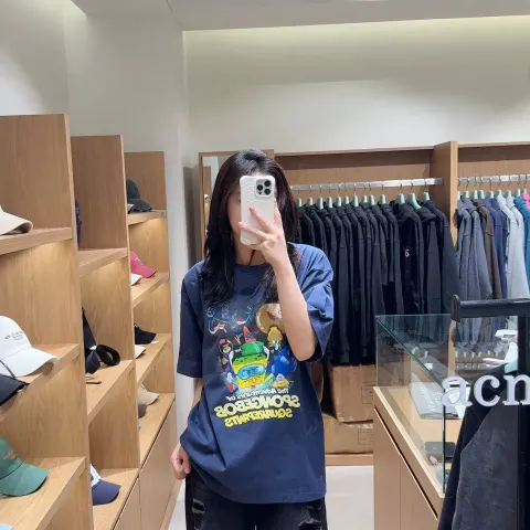 JuzBeauty_JuzBeautyMalaysia_JuzPretty_Authentic_Kbeauty_Malaysia_Skin_Care_Cosmetics_K-Beauty_Health_Care_korean_streetwear_US_Luxury_ADLV x SPONGEBOB The Adventures Of Spongebob Short Sleeve T-Shirt Tee 上衣1
