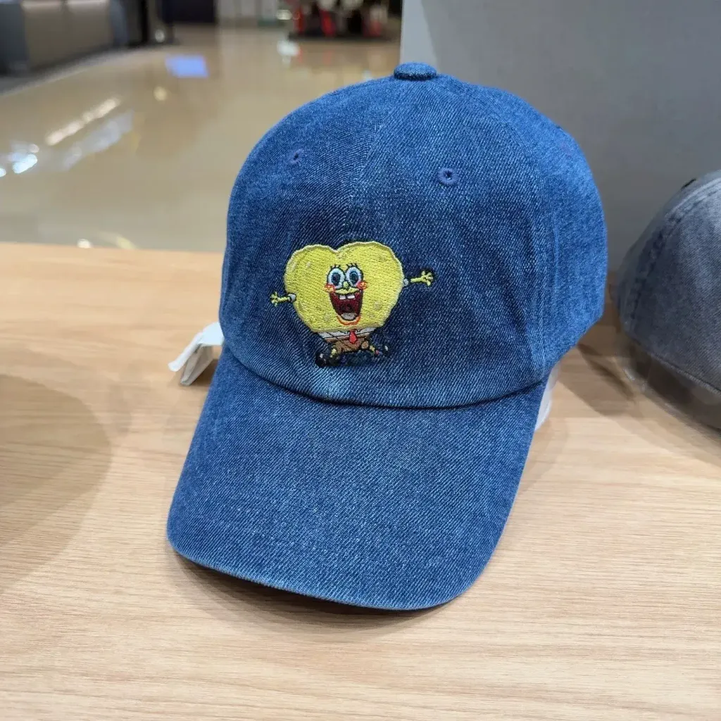 JuzBeauty_JuzBeautyMalaysia_JuzPretty_Authentic_Kbeauty_Malaysia_Skin_Care_Cosmetics_K-Beauty_Health_Care_korean_streetwear_US_Luxury_ADLV x SPONGEBOB Great Denim Ball Cap 帽3