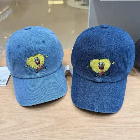 JuzBeauty_JuzBeautyMalaysia_JuzPretty_Authentic_Kbeauty_Malaysia_Skin_Care_Cosmetics_K-Beauty_Health_Care_korean_streetwear_US_Luxury_ADLV x SPONGEBOB Great Denim Ball Cap 帽1