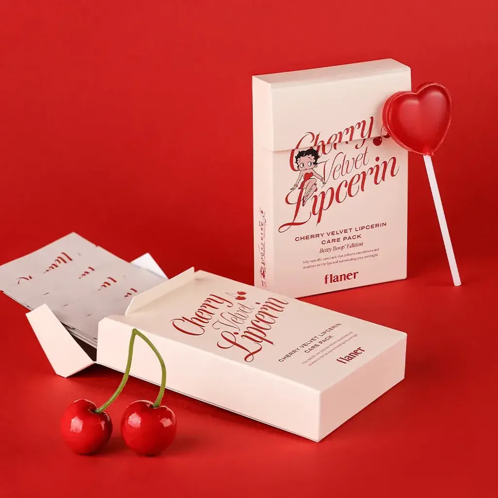 JuzBeauty_JuzBeautyMalaysia_JuzPretty_Authentic_Kbeauty_Malaysia_Skin_Care_Cosmetics_K-beauty_Health_Care_korean_streetwear_FLANER Cherry Velvet Lipcerin Care Pack 樱桃丝绒护理唇膜6