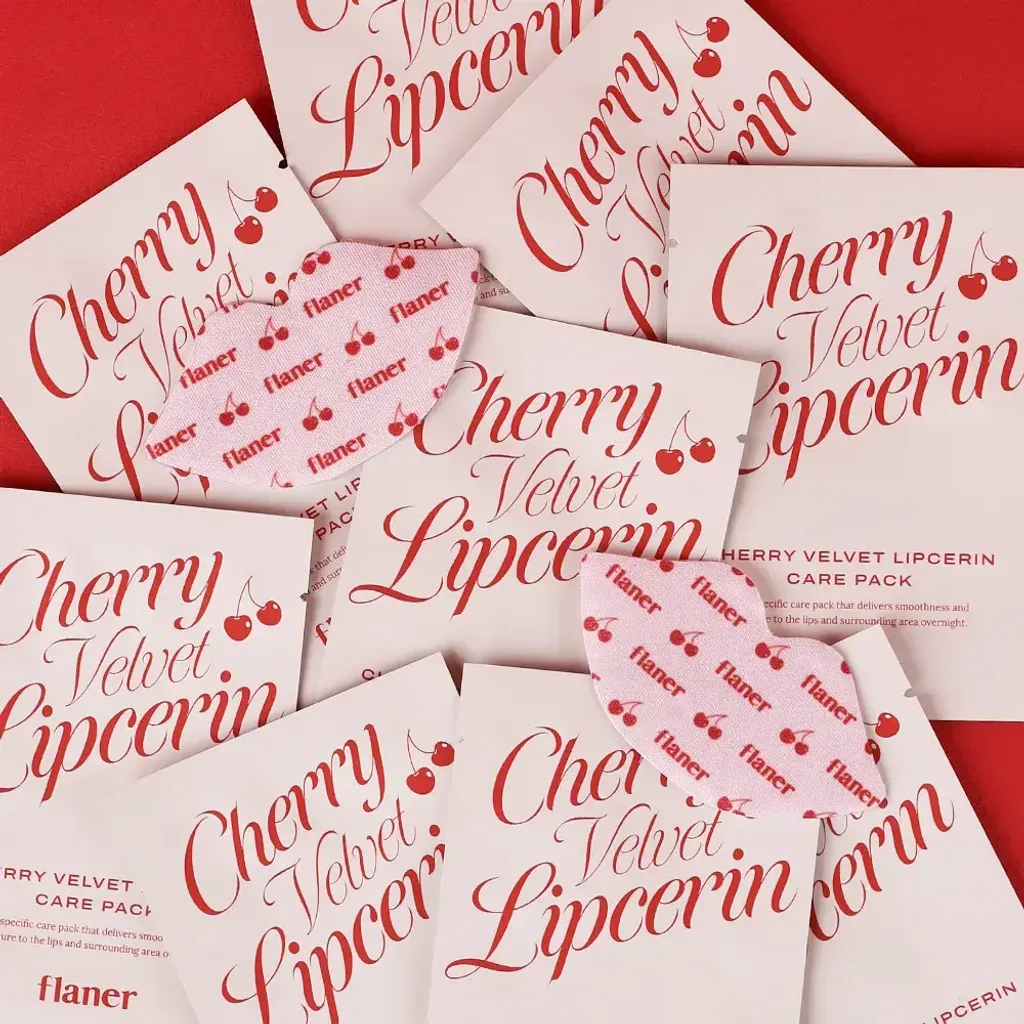 JuzBeauty_JuzBeautyMalaysia_JuzPretty_Authentic_Kbeauty_Malaysia_Skin_Care_Cosmetics_K-beauty_Health_Care_korean_streetwear_FLANER Cherry Velvet Lipcerin Care Pack 樱桃丝绒护理唇膜5