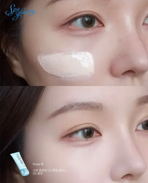 JuzBeauty_JuzBeautyMalaysia_JuzPretty_Authentic_Kbeauty_Malaysia_Skin_Care_Cosmetics_K-beauty_Health_Care_korean_streetwear_FWEE Spa Glowing UV Tone Up Prep 光泽UV提亮妆前乳2