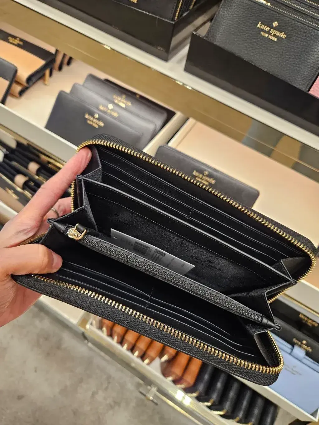 JuzBeauty_JuzBeautyMalaysia_JuzPretty_Authentic_Kbeauty_Malaysia_Skin_Care_Cosmetics_K-Beauty_Health_Care_korean_streetwear_US_Luxury_KATE SPADE KN776 Madison Zip Continental Wallet In Black 长钱包4