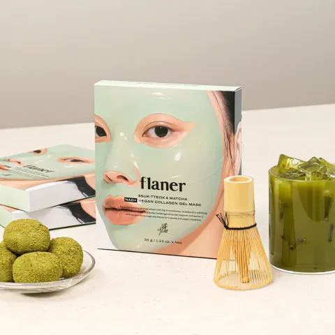 JuzBeauty_JuzBeautyMalaysia_JuzPretty_Authentic_Kbeauty_Malaysia_Skin_Care_Cosmetics_K-beauty_Health_Care_korean_streetwear_FLANER Ssuk-tteok & Matcha NAD Vegan Collagen Gel Mask 艾草抹茶年糕NAD纯素胶原凝胶面膜9
