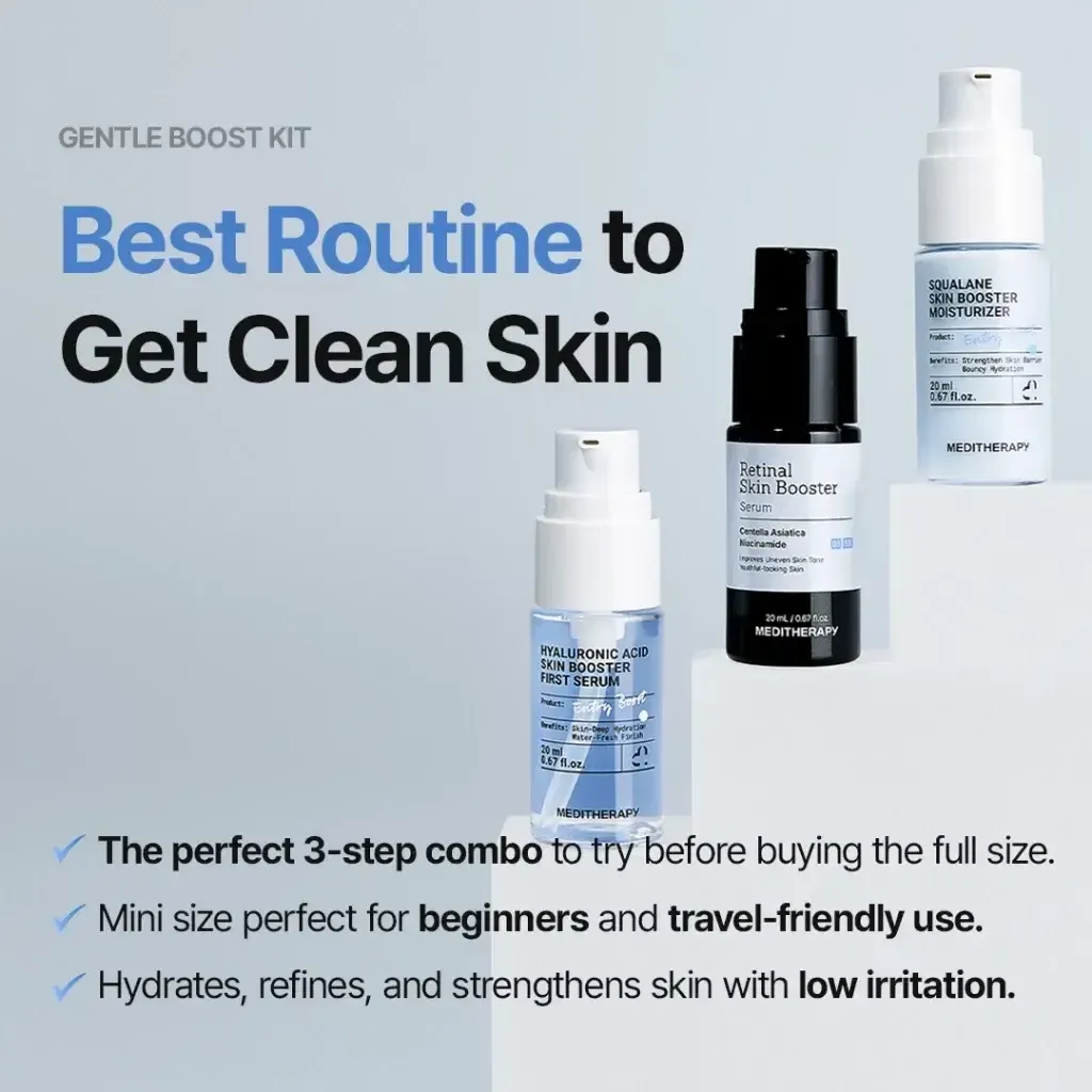 JuzBeauty_JuzBeautyMalaysia_JuzPretty_Authentic_Kbeauty_Malaysia_Skin_Care_Cosmetics_K-beauty_Health_Care_korean_streetwear_MEDITHERAPY Gentle Boost Kit 皇牌三件套旅行裝10