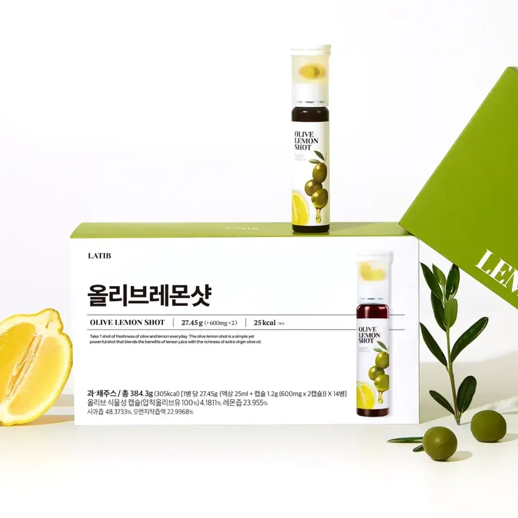JuzBeauty_JuzBeautyMalaysia_JuzPretty_Authentic_Kbeauty_Malaysia_Skin_Care_Cosmetics_K-beauty_Health_Care_korean_streetwear_LATIB Olive Lemon Shot 橄榄柠檬抗氧代谢饮 1