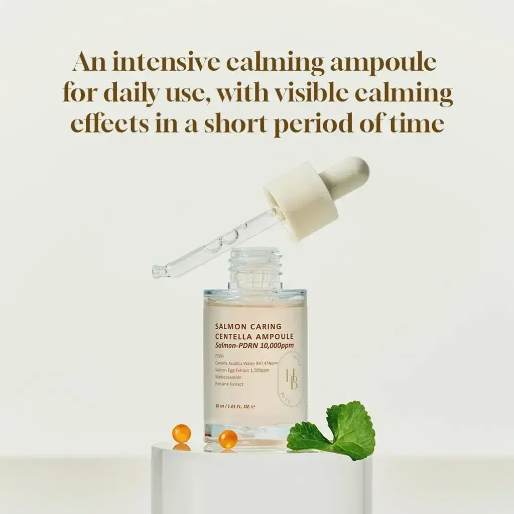 JuzBeauty_JuzBeautyMalaysia_JuzPretty_Authentic_Kbeauty_Malaysia_Skin_Care_Cosmetics_K-beauty_Health_Care_korean_streetwear_HEVEBLUE Salmon Caring Centella Ampoule 三文鱼子PDRN积雪草舒缓去红保湿安瓶精华1