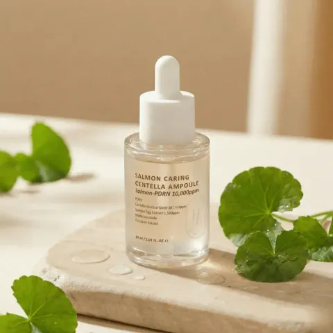 JuzBeauty_JuzBeautyMalaysia_JuzPretty_Authentic_Kbeauty_Malaysia_Skin_Care_Cosmetics_K-beauty_Health_Care_korean_streetwear_HEVEBLUE Salmon Caring Centella Ampoule 三文鱼子PDRN积雪草舒缓去红保湿安瓶精华10