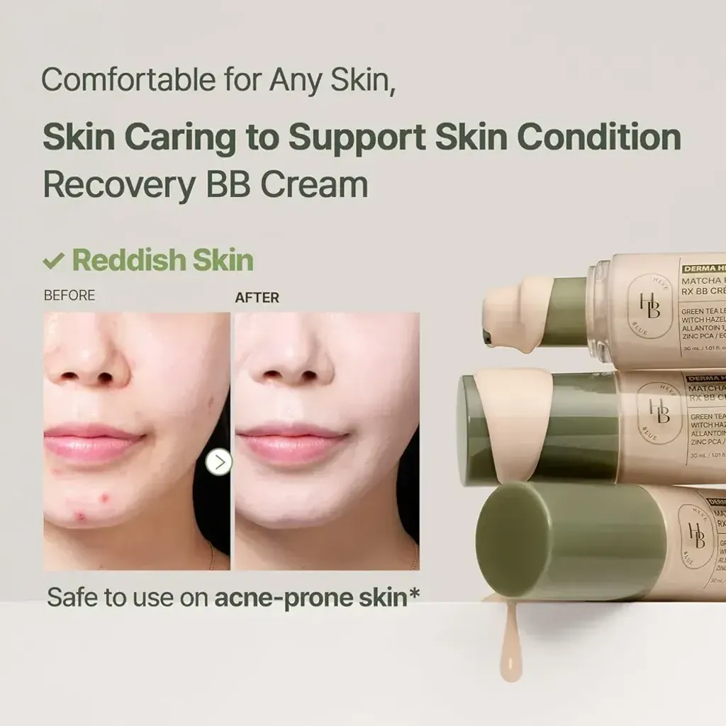 JuzBeauty_JuzBeautyMalaysia_JuzPretty_Authentic_Kbeauty_Malaysia_Skin_Care_Cosmetics_K-beauty_Health_Care_korean_streetwear_HEVEBLUE Dermaheal Zinc Matcha MX BB Cream 积雪草抹茶修护BB霜 5