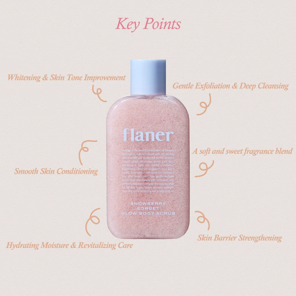 JuzBeauty_JuzBeautyMalaysia_JuzPretty_Authentic_Kbeauty_Malaysia_Skin_Care_Cosmetics_K-beauty_Health_Care_korean_streetwear_FLANER Snowberry Sorbet Glow Body Scrub 雪莓微光焕肤泡沫身体磨砂膏13