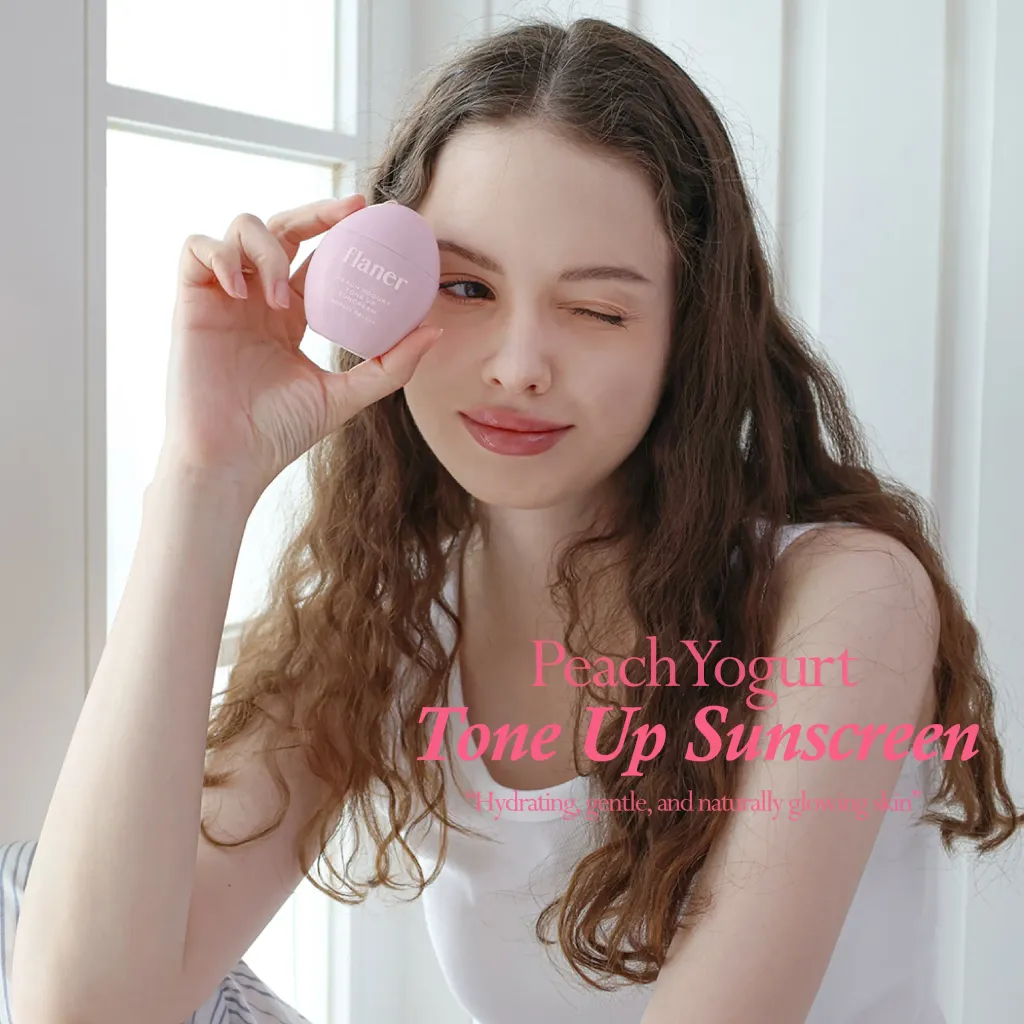 JuzBeauty_JuzBeautyMalaysia_JuzPretty_Authentic_Kbeauty_Malaysia_Skin_Care_Cosmetics_K-beauty_Health_Care_korean_streetwear_FLANER Peach Yogurt Tone Up Suncream 水蜜桃酸奶提亮防晒霜11