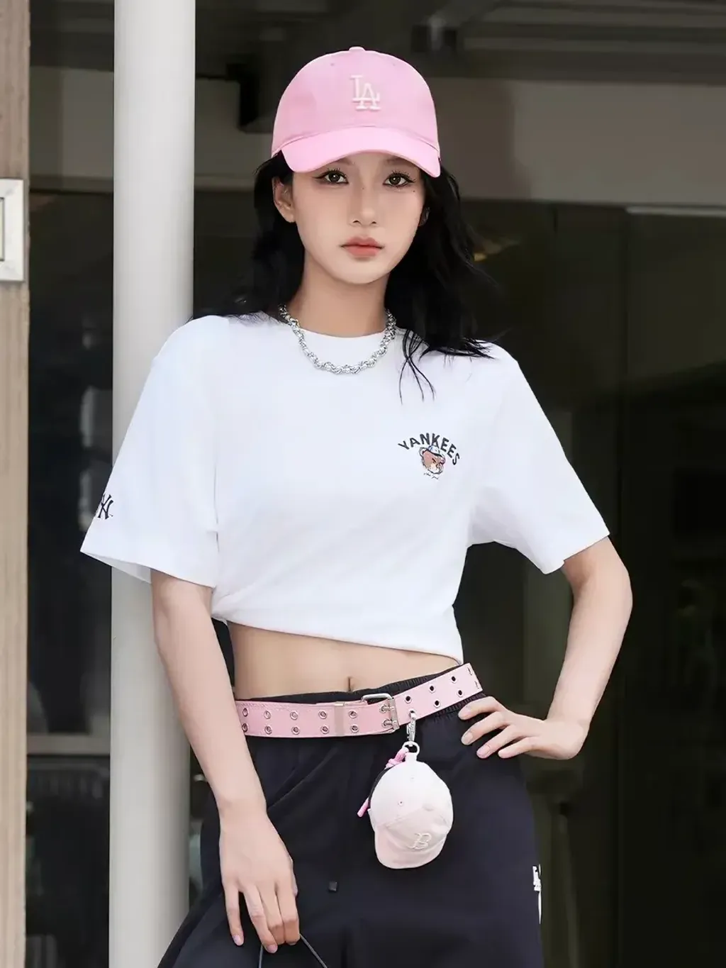 JuzBeauty_JuzBeautyMalaysia_JuzPretty_Authentic_Kbeauty_Malaysia_Skin_Care_Cosmetics_K-beauty_Health_Care_korean_streetwear_MLB Mega Bear Back Graphic Over Fit T-Shirt Tee 3ATSN7163 上衣1