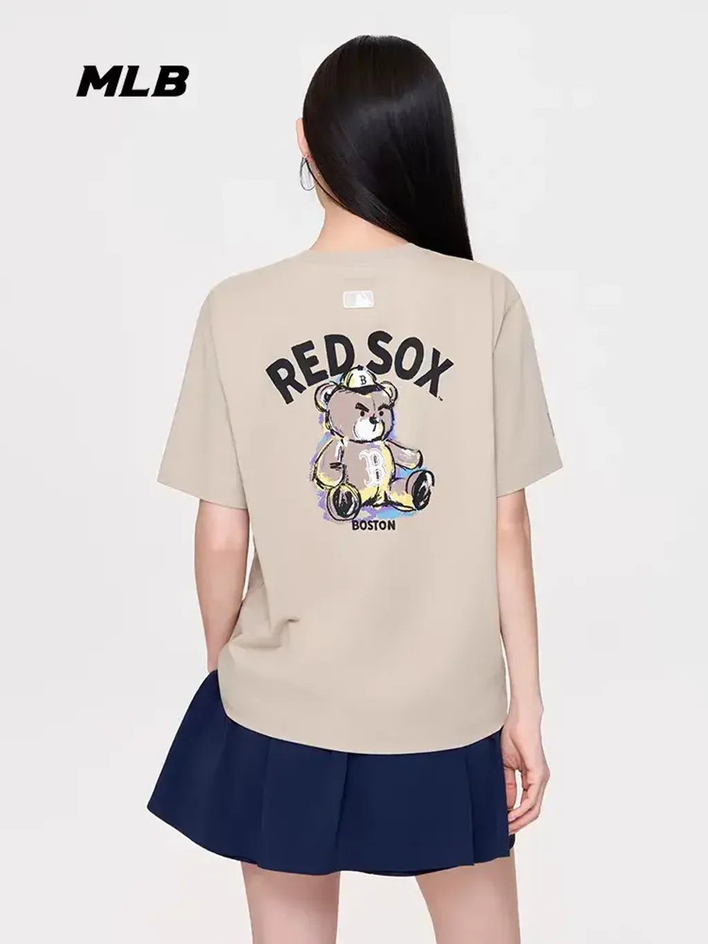 JuzBeauty_JuzBeautyMalaysia_JuzPretty_Authentic_Kbeauty_Malaysia_Skin_Care_Cosmetics_K-beauty_Health_Care_korean_streetwear_MLB Mega Bear Back Graphic Over Fit T-Shirt Tee 3ATSN7163 上衣6