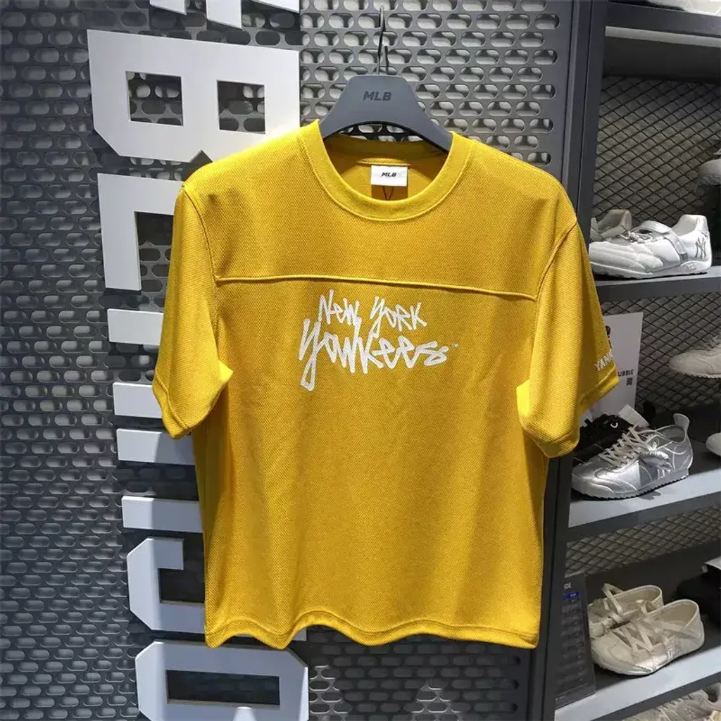 JuzBeauty_JuzBeautyMalaysia_JuzPretty_Authentic_Kbeauty_Malaysia_Skin_Care_Cosmetics_K-beauty_Health_Care_korean_streetwear_MLB Sportive Mesh Letter Graphic T-Shirt Tee 3ATSV0563 上衣8