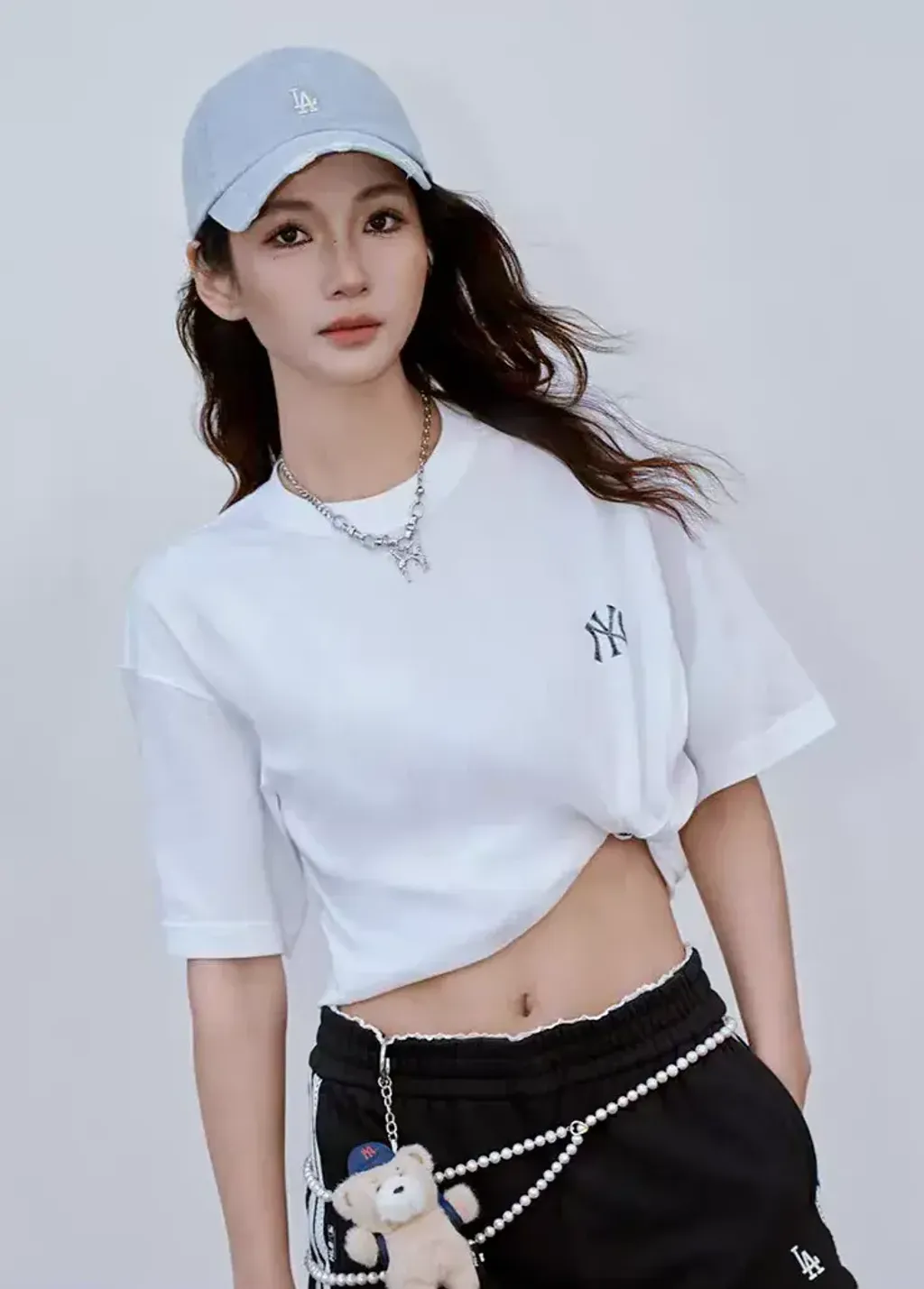 JuzBeauty_JuzBeautyMalaysia_JuzPretty_Authentic_Kbeauty_Malaysia_Skin_Care_Cosmetics_K-beauty_Health_Care_korean_streetwear_MLB Basic Light Weight Over Fit T-Shirt Tee 3ATSB0363 上衣6