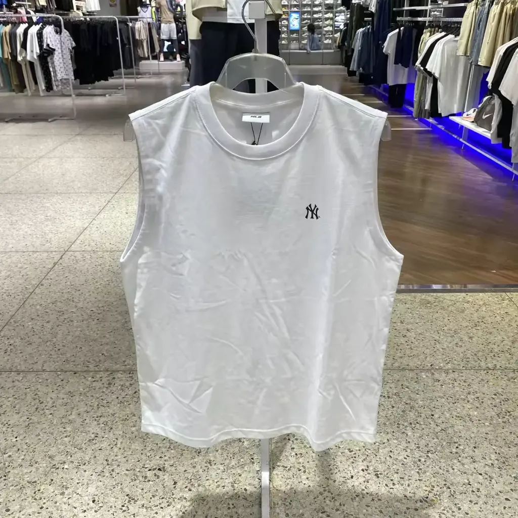 JuzBeauty_JuzBeautyMalaysia_JuzPretty_Authentic_Kbeauty_Malaysia_Skin_Care_Cosmetics_K-beauty_Health_Care_korean_streetwear_MLB Basic Small Logo Sleeveless T-Shirt Tee 3ATOB0163 上衣10