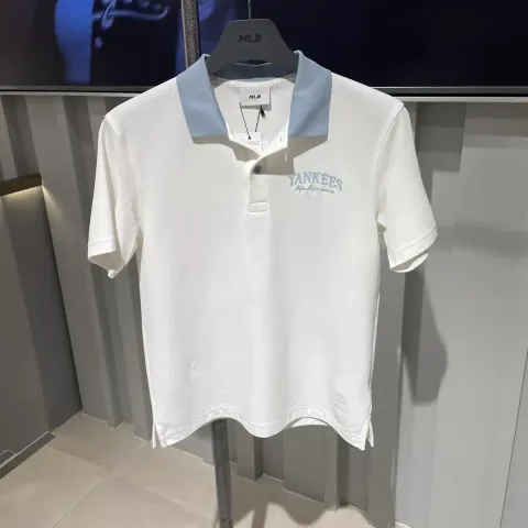 JuzBeauty_JuzBeautyMalaysia_JuzPretty_Authentic_Kbeauty_Malaysia_Skin_Care_Cosmetics_K-beauty_Health_Care_korean_streetwear_MLB Basic Small Letter Comfortable Fit Polo T-Shirt Tee 3APQB0263 上衣3