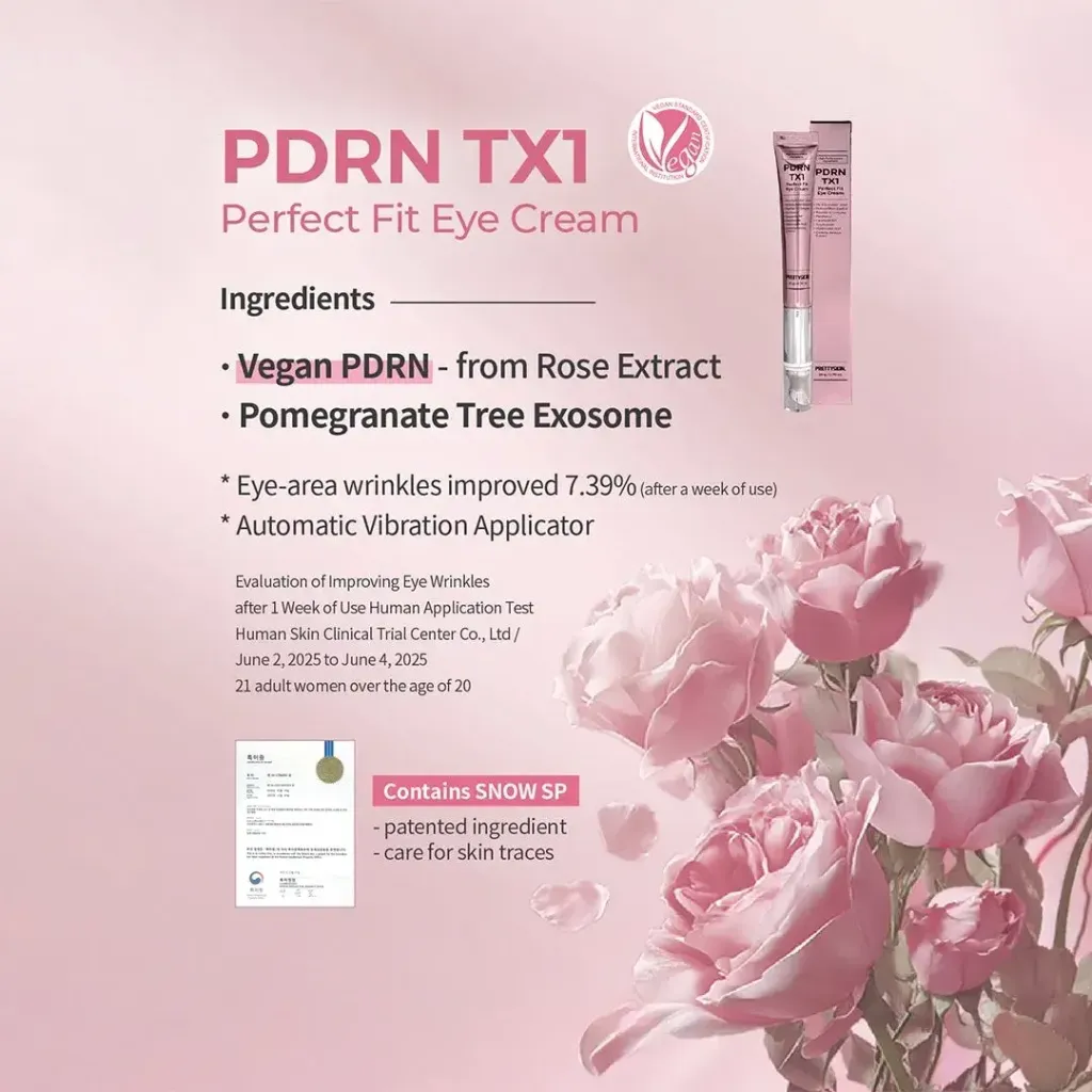 JuzBeauty_JuzBeautyMalaysia_JuzPretty_Authentic_Kbeauty_Malaysia_Skin_Care_Cosmetics_K-beauty_Health_Care_korean_streetwear_PRETTYSKIN PDRN TX1 Perfect Fit Eye Cream PRETTY SKIN 粉PDRN电动眼霜 2