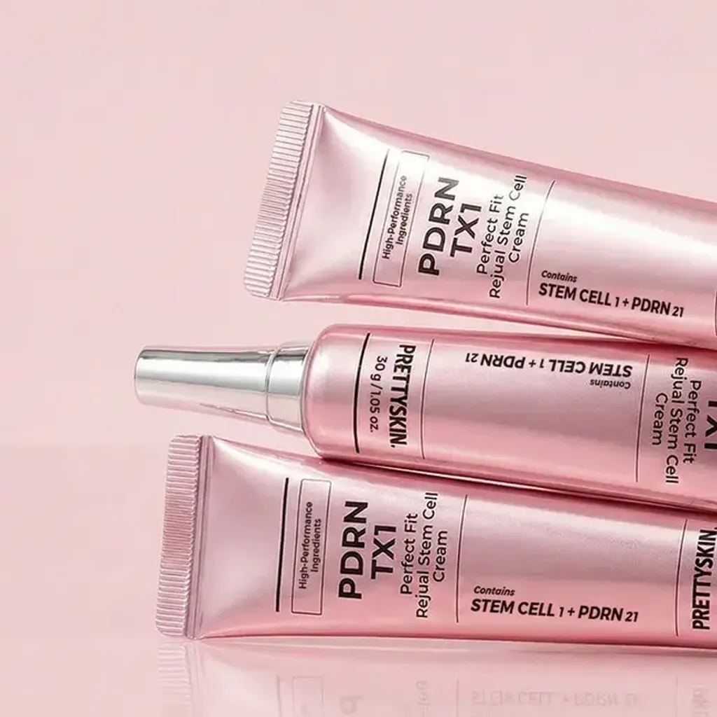 JuzBeauty_JuzBeautyMalaysia_JuzPretty_Authentic_Kbeauty_Malaysia_Skin_Care_Cosmetics_K-beauty_Health_Care_korean_streetwear_PRETTYSKIN PDRN TX1 Perfect Fit Rejual Stem Cell Cream PRETTY SKIN 粉PDRN干细胞面霜2