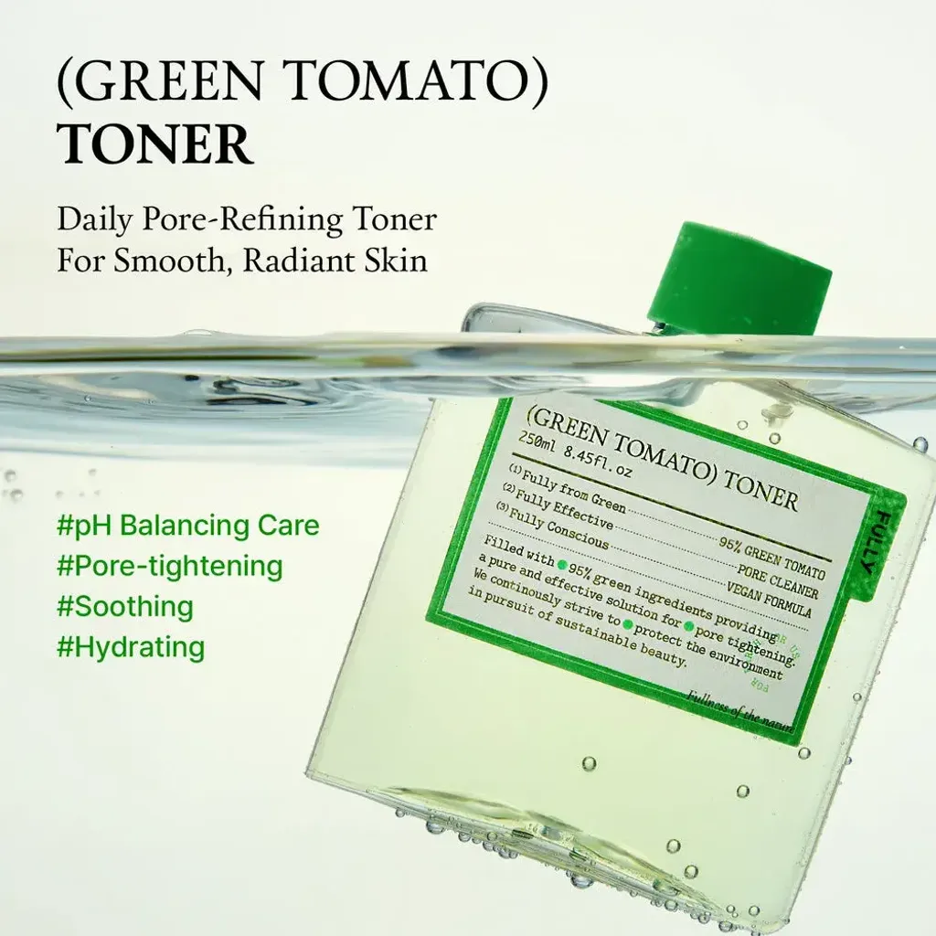 JuzBeauty_JuzBeautyMalaysia_JuzPretty_Authentic_Kbeauty_Malaysia_Skin_Care_Cosmetics_K-beauty_Health_Care_korean_streetwear_FULLY Green Tomato Toner 绿番茄爽肤水1