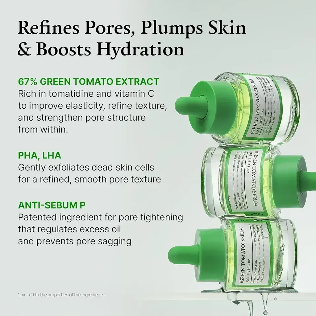 JuzBeauty_JuzBeautyMalaysia_JuzPretty_Authentic_Kbeauty_Malaysia_Skin_Care_Cosmetics_K-beauty_Health_Care_korean_streetwear_FFULLY Green Tomato Serum 绿番茄毛孔紧致精华4