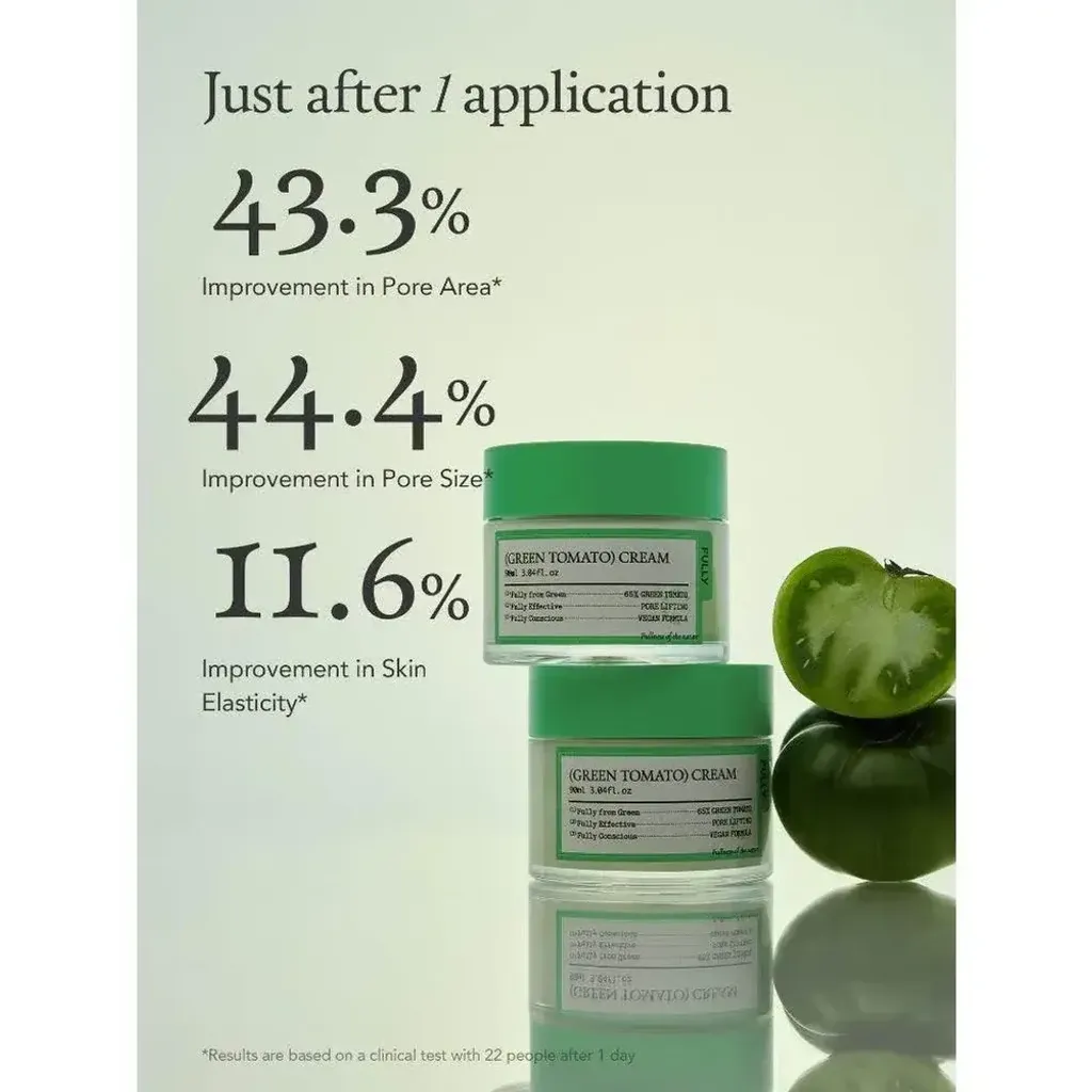 JuzBeauty_JuzBeautyMalaysia_JuzPretty_Authentic_Kbeauty_Malaysia_Skin_Care_Cosmetics_K-beauty_Health_Care_korean_streetwear_FULLY Green Tomato Cream 绿番茄面霜3