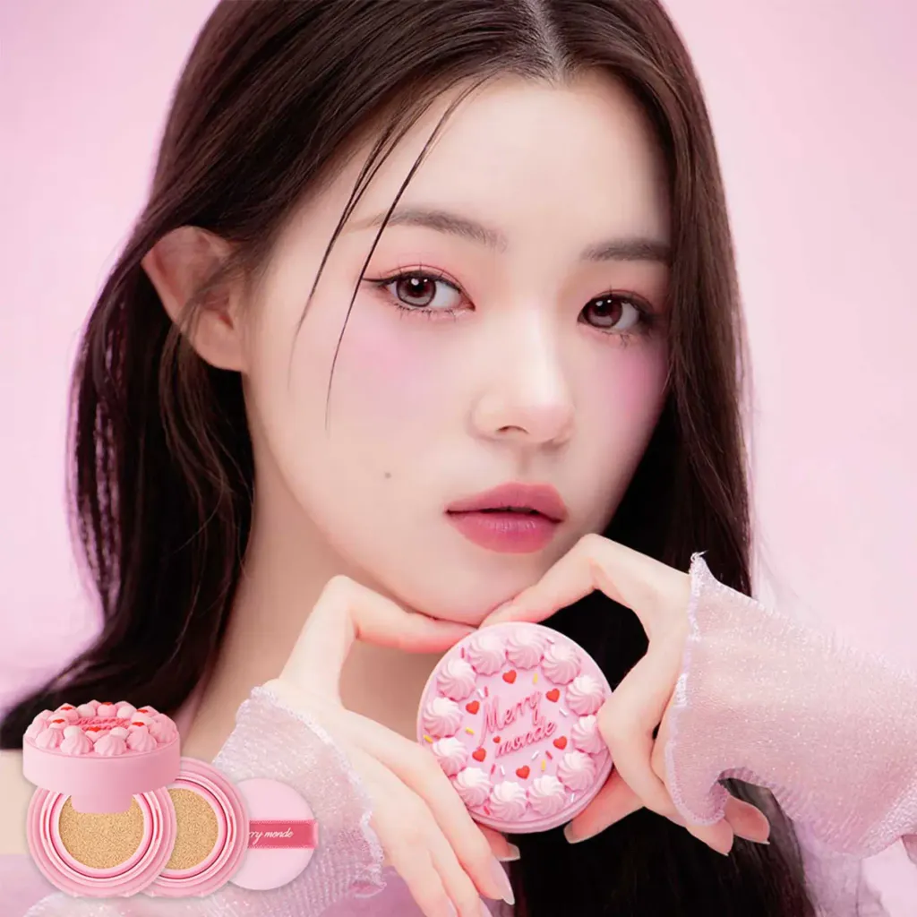 JuzBeauty_JuzBeautyMalaysia_JuzPretty_Authentic_Kbeauty_Malaysia_Skin_Care_Cosmetics_K-beauty_Health_Care_korean_streetwear_MERRY MONDE Happy Your Day Cushion Set 小蛋糕气垫2