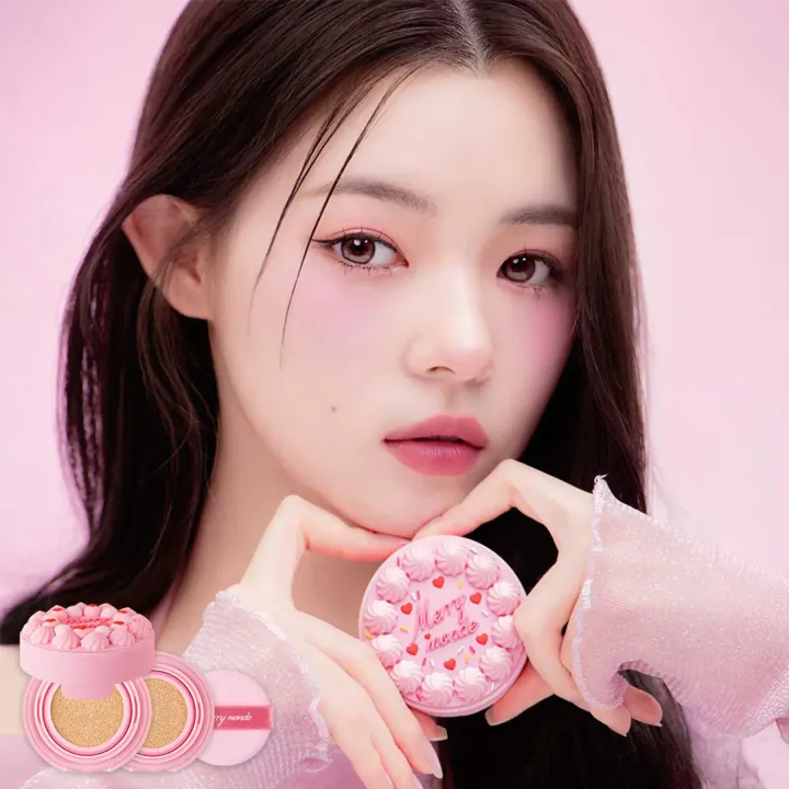 JuzBeauty_JuzBeautyMalaysia_JuzPretty_Authentic_Kbeauty_Malaysia_Skin_Care_Cosmetics_K-beauty_Health_Care_korean_streetwear_MERRY MONDE Happy Your Day Cushion Set 小蛋糕气垫2