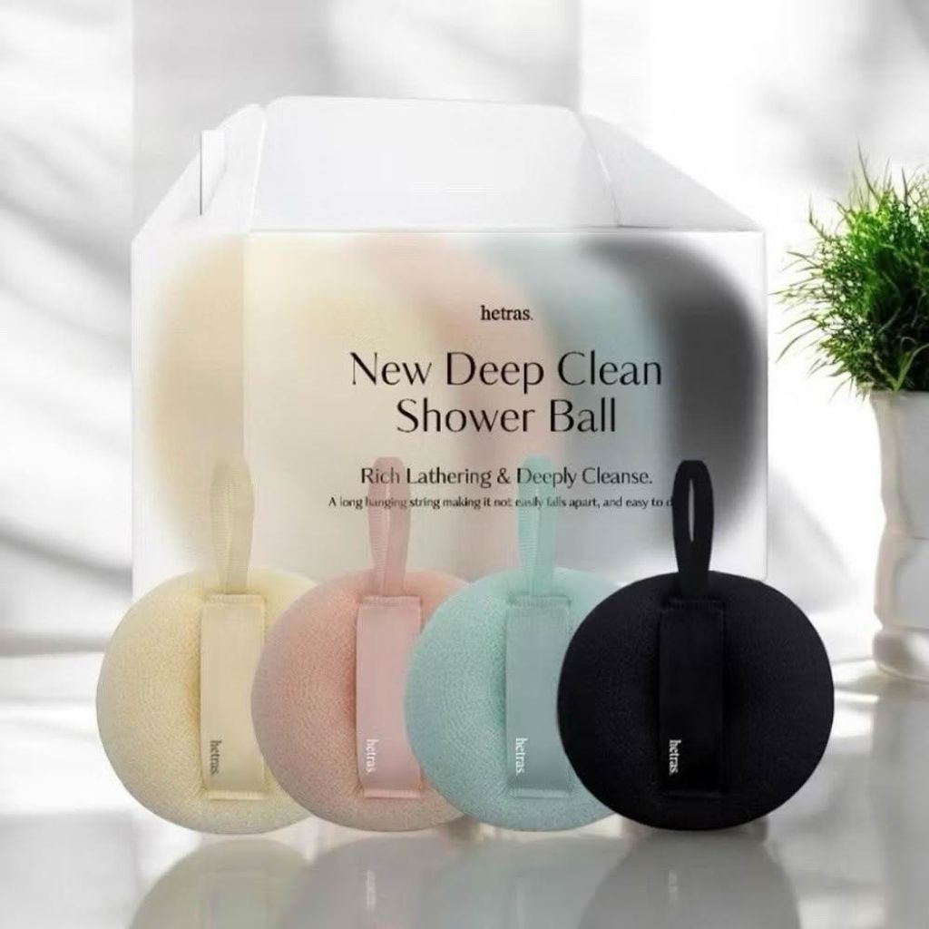 JuzBeauty_JuzBeautyMalaysia_JuzPretty_Authentic_Kbeauty_Malaysia_Skin_Care_Cosmetics_K-beauty_Health_Care_korean_streetwear_HETRAS New Deep Clean Shower Ball 4-Piece Gift Set 沐浴球套组4粒装11