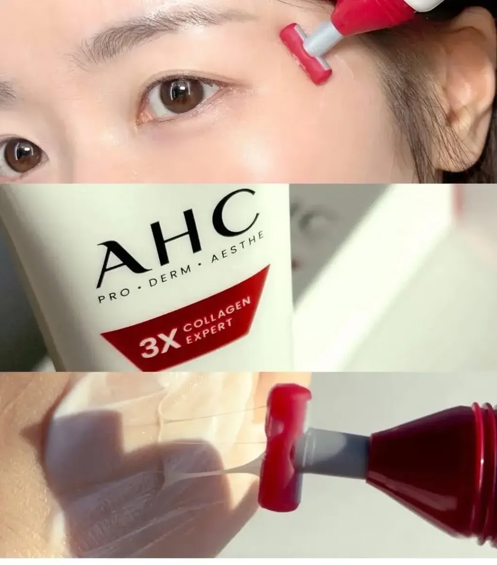 JuzBeauty_JuzBeautyMalaysia_JuzPretty_Authentic_Kbeauty_Malaysia_Skin_Care_Cosmetics_K-beauty_Health_Care_korean_streetwear_AHC 14th Gen 4D 3X Collagen Expert Ampoule Eye Cream 胶原全脸按摩紧致眼霜4