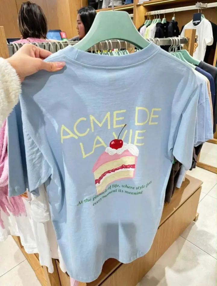 JuzBeauty_JuzBeautyMalaysia_JuzPretty_Authentic_Kbeauty_Malaysia_Skin_Care_Cosmetics_K-beauty_Health_Care_korean_streetwear_ADLV A Piece of Cake Short Sleeve T-Shirt Tee 上衣15
